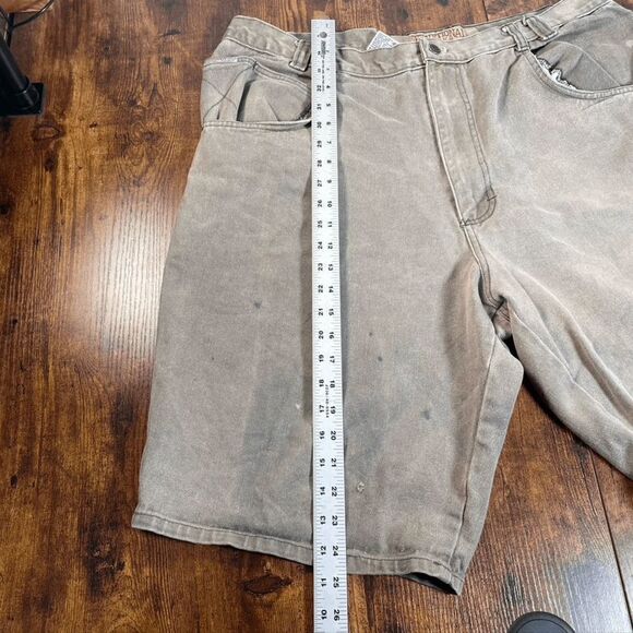 DINER MEN'S SHORTS BROWN‎ SIZE 38 DENIUM CANVAS BERMUDA OUTDOOR WORK (READ) - Picture 10 of 11